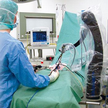 Robotic camera-holder arm for minimally invasive surgery SOLOASSIST Micromed Medizintechnik