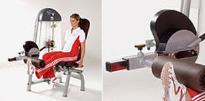 Weight training station (weight training) / leg extension / rehabilitation L.E. 10089200 proxomed Medizintechnik