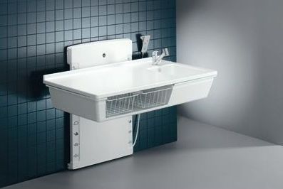 Changing table / with sink / electric / height-adjustable R8784 Pressalit Care