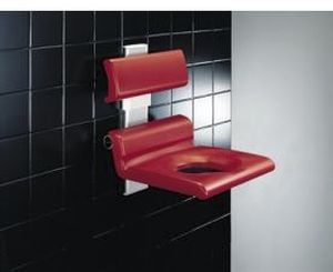 Shower seat / with cutout seat / with backrest / wall-mounted R7167 Pressalit Care