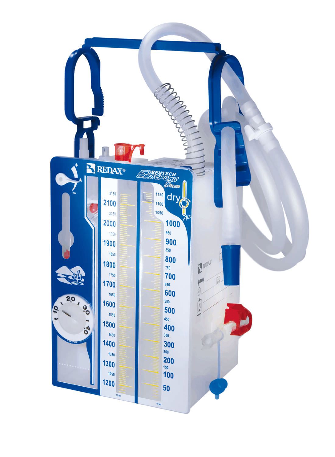 Single-chamber pleural drainage set DRENTECH® EMOTRANS DUNE REDAX