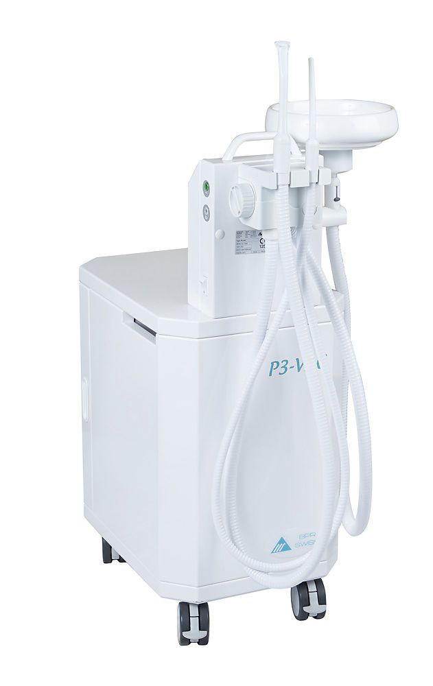 Aspirating vacuum pump / dental / mobile P3-VAC BPR Swiss