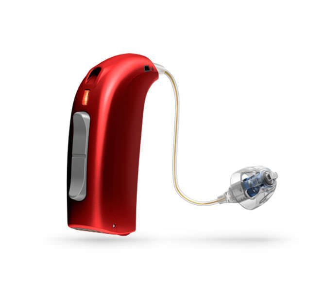 Behind the ear, receiver hearing aid in the canal (RITE) / waterproof / pediatric Sensei RITE312 Oticon