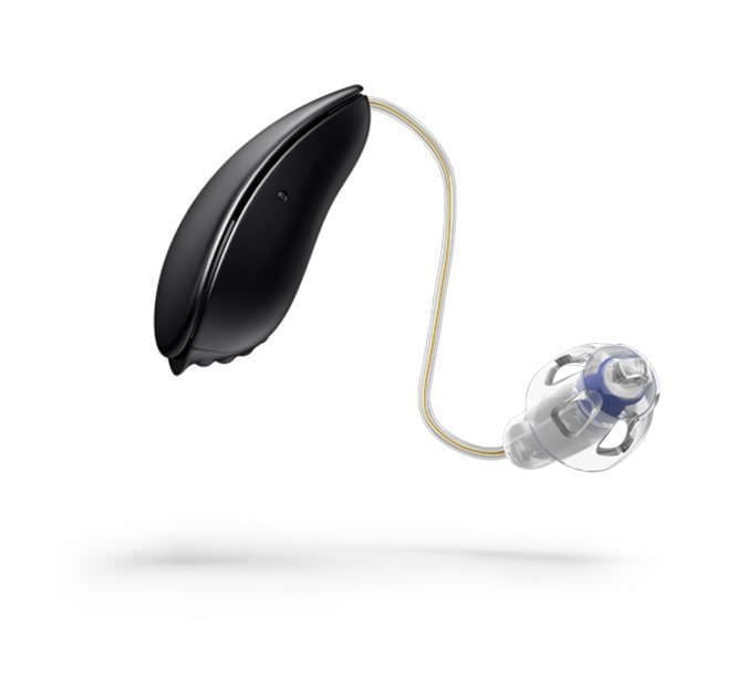 Mini behind the ear, receiver hearing aid in the canal (mini RITE) Atla designRITE Oticon