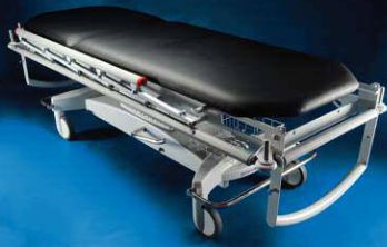 Transport stretcher trolley / X-ray transparent / height-adjustable / hydraulic GOLEM TRANS H RQL - GOLEM tables