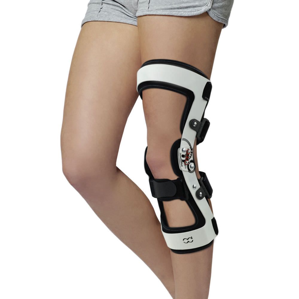 Knee orthosis (orthopedic immobilization) / knee ligaments stabilisation / articulated ATOM Reh4Mat
