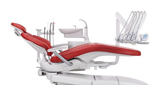 Dental treatment unit with hydraulic chair A-dec 400 A-dec