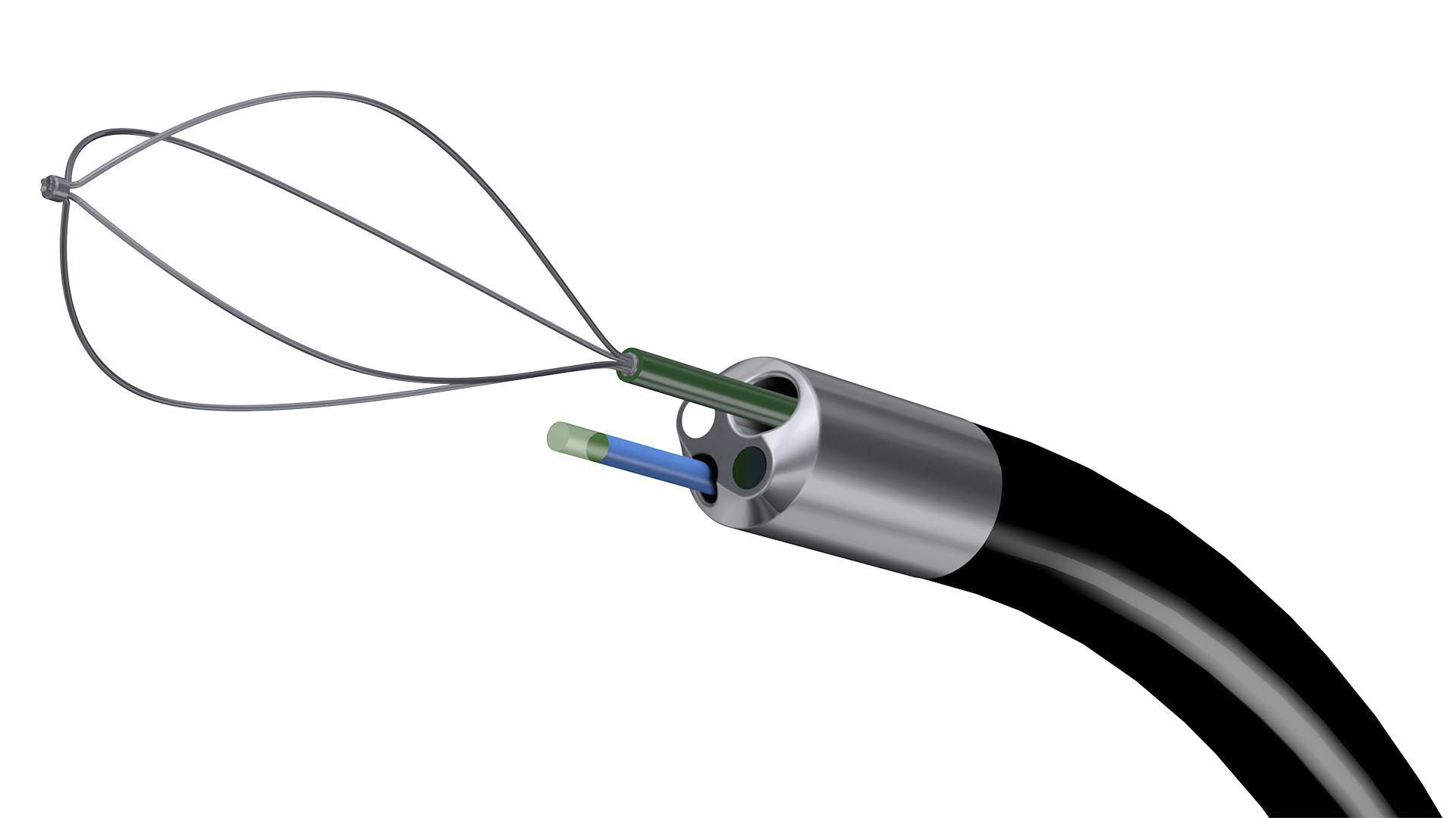 Uretero-nephroscope endoscope / with two working channels / semi-flexible / with optical fiber for laser COBRA vision Richard Wolf