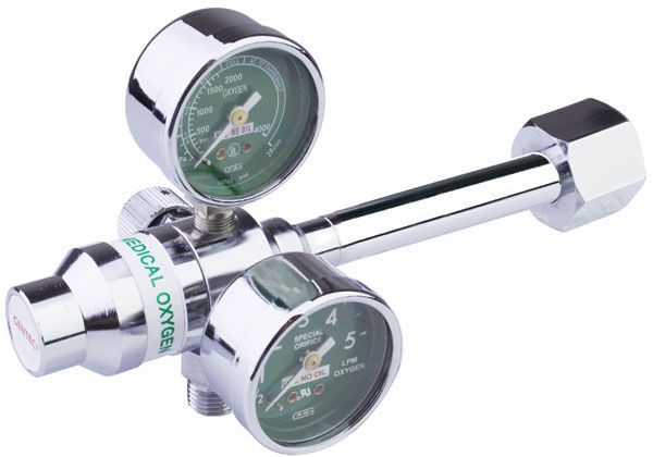 Oxygen flowmeter / variable-area / with pressure regulator 230M-5A-6 Genstar Technologies Company
