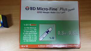 0.3mm BD Micro-Fine plus Insulin Syringes